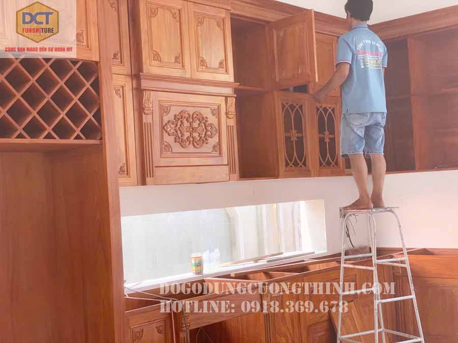 Thi công phòng bếp anh Dũng An Giang